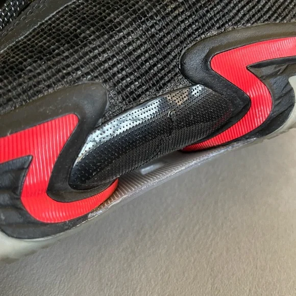 Nike Jordan Air Black and Red Sneakers Chunky Silhouette Size12 - Picture 12 of 13